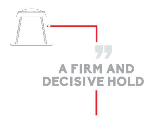 Logo of A Finn and Decisive Hold with geometric design.