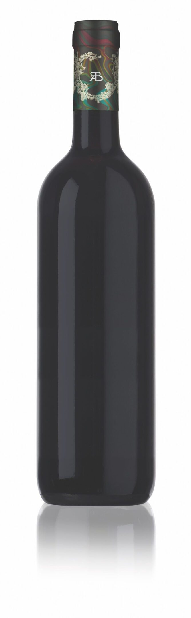 Close-up of a sleek black cylindrical object with a smooth surface.