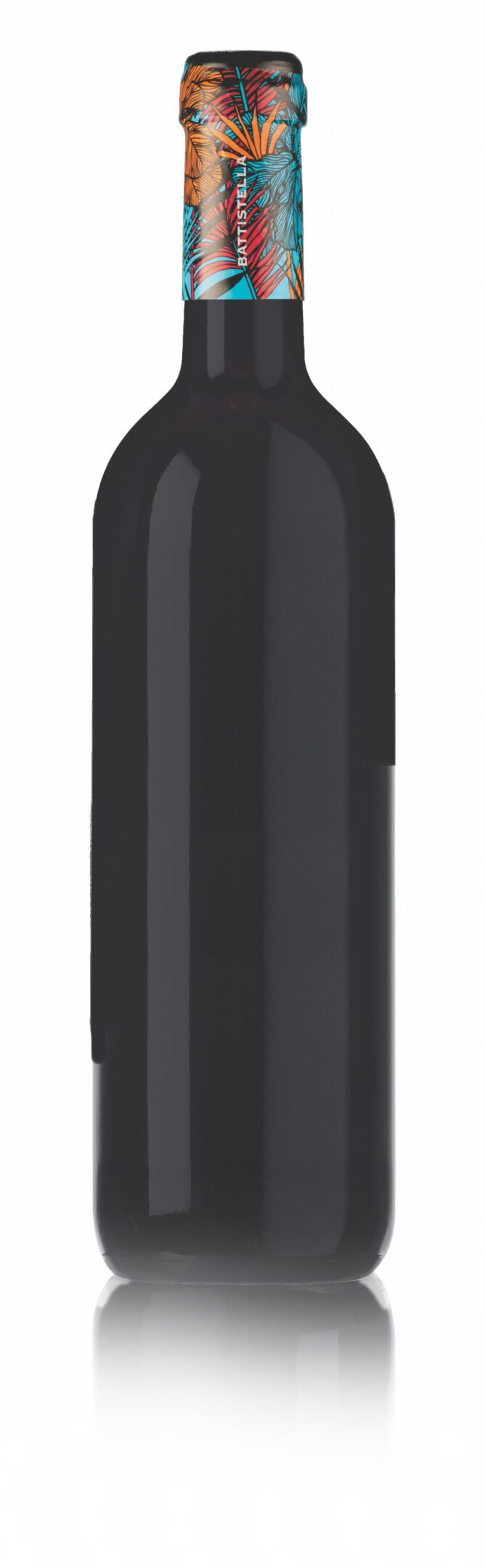 Close-up of a black, sleek surface with subtle vertical lines.